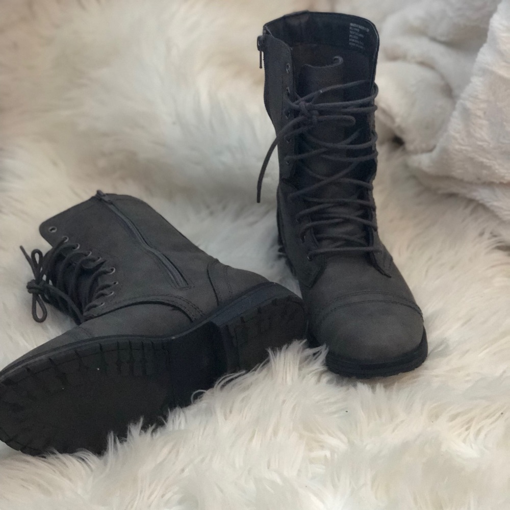 Dark Gray Boots